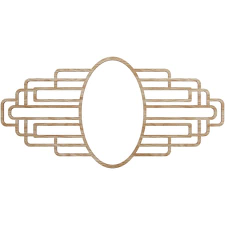 Ekena Millwork Elizabeth Wood Fretwork Pierced Ceiling Medallion, Red Oak, 18"W x 9"H x 5"IW x 8 1/2"IH x 1/4"T CMWP18X09X0250EBRO